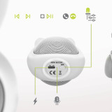 Moxie Enceinte Bluetooth 3W Autonomie 3h Design Lapin Lumineux Blanc
