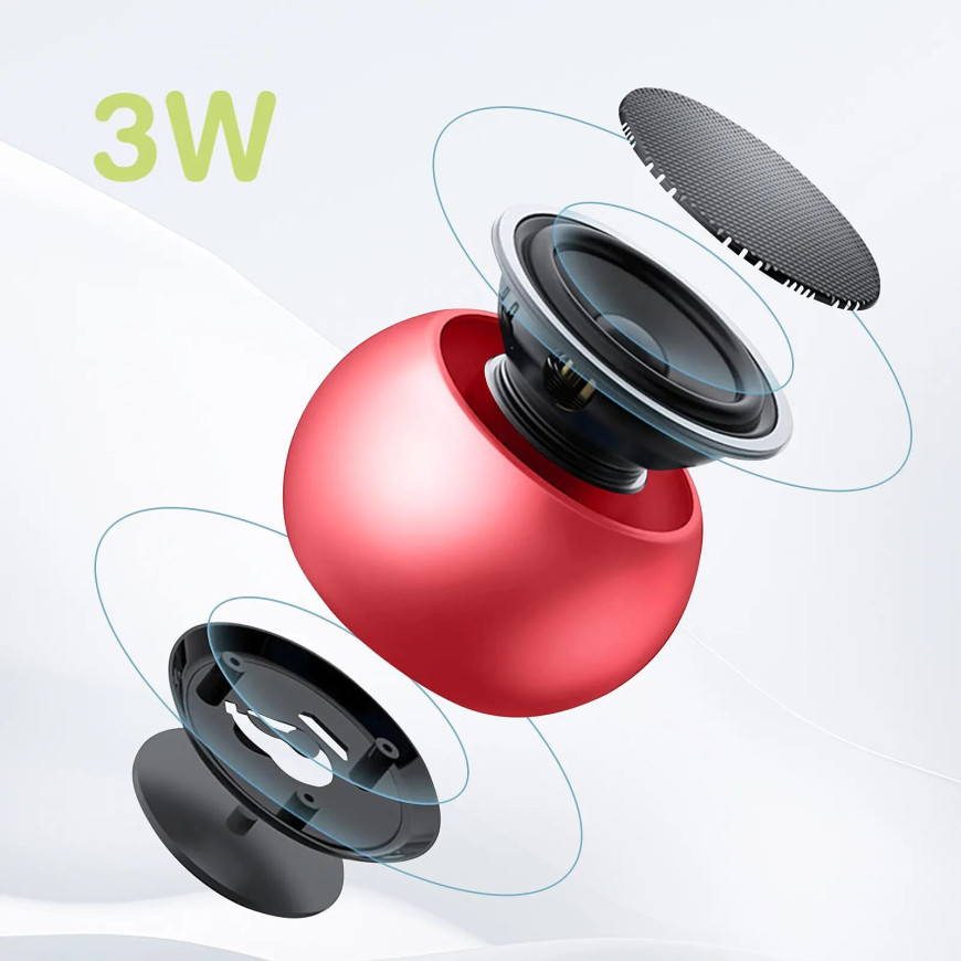 Moxie Mini Enceinte Sans-fil Bluetooth Autonomie 3h Design Ultra-compact Rouge