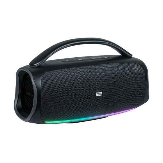PARTY Enceinte Sans Fil Modèle Party MS4 avec Effets Lumineux 100W Noir