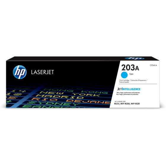 Toner HP 203A cyan (CF541A) - HP LaserJet d'origine
