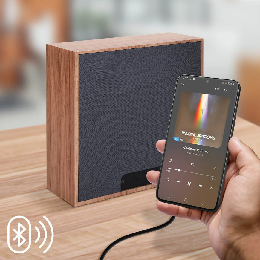 Color Block Enceinte Bluetooth Néon Lumineuse L Charge Induction Flamingo ColorLight Rose