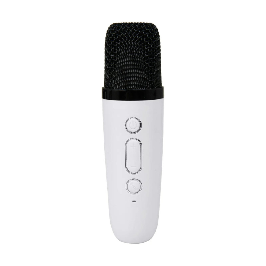 PARTY Enceinte Bluetooth 5.1 avec 2 Micro karaoké Sans Fil Modèle Party Btmic 15W Blanc