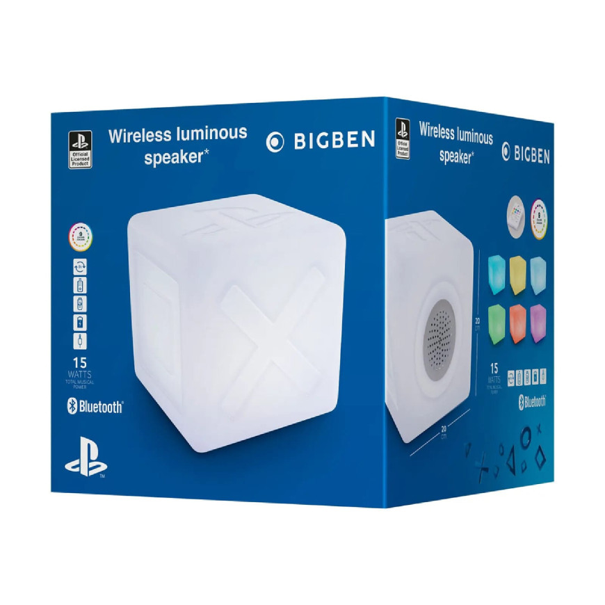 Metronic PS200 - Enceinte Bluetooth Cube Sony lumineux Bigben Audio