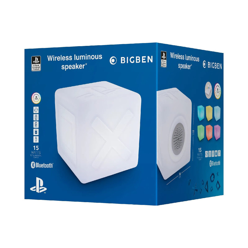 Metronic PS200 - Enceinte Bluetooth Cube Sony lumineux Bigben Audio