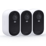 Arlo Essential 2K Outdoor + paneau solaire - Blanc (x 3)