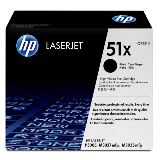 Toner HP 51X noir (Q7551X) - grande capacité HP LaserJet d'origine