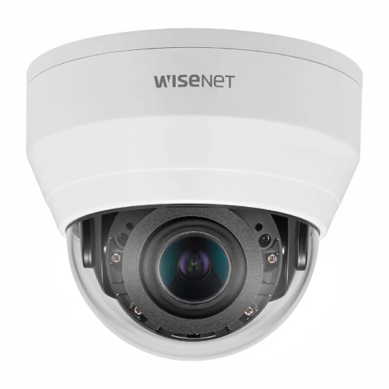 Hanwha - Caméra de surveillance Dôme IR réseau 5MP avec objectif varifocal motorisé