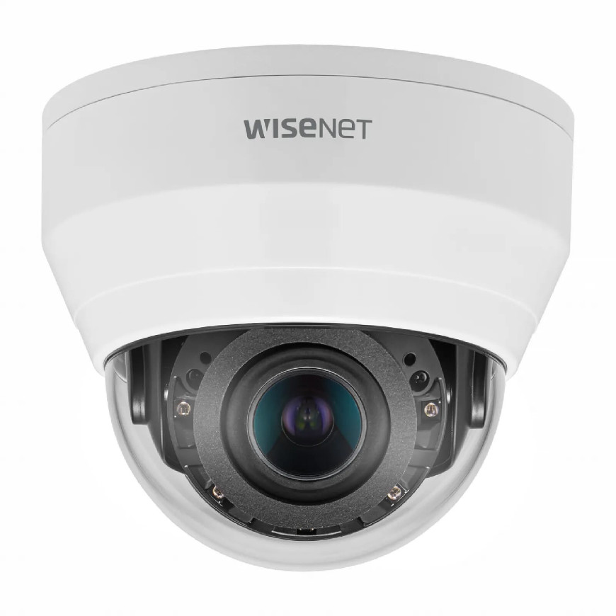 Hanwha - Caméra de surveillance Dôme IR réseau 5MP avec objectif varifocal motorisé