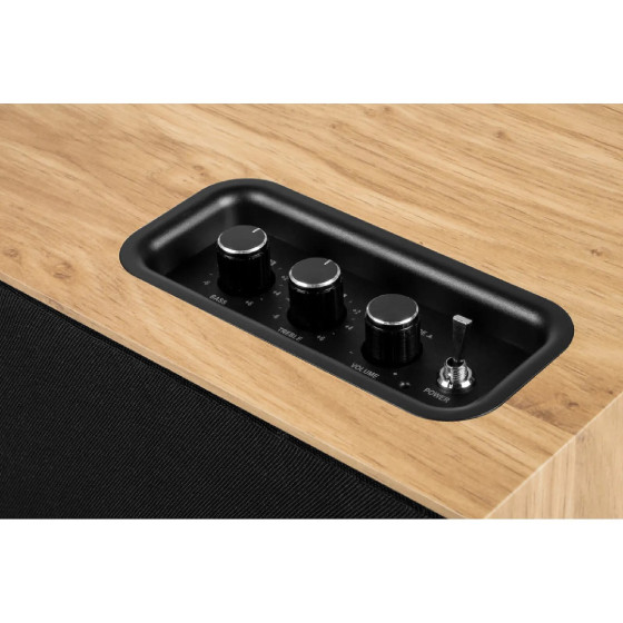 Thomson WS502 - Enceinte Bluetooth résidentielle - Bluetooth 5.0 - 100W - Façade amovible - Bois