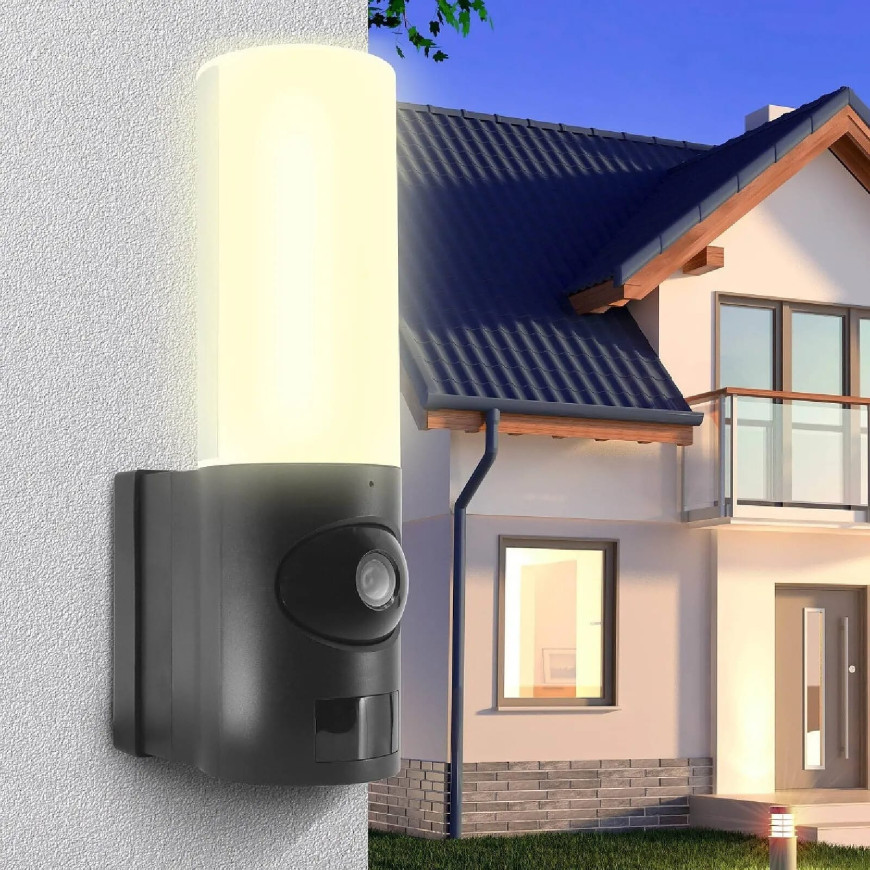 Avidsen - Spot light Caméra extérieure avec éclairage intelligent
