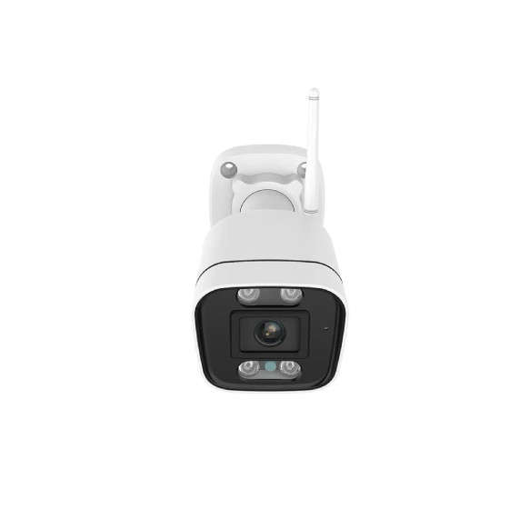 Foscam - Caméra Wifi extérieur avec spots et sirène - V8P Blanc