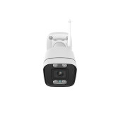 Foscam - Caméra Wifi extérieur avec spots et sirène - V8P Blanc