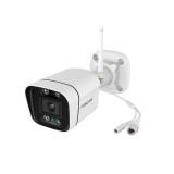Foscam - Caméra Wifi extérieur avec spots et sirène - V8P Blanc