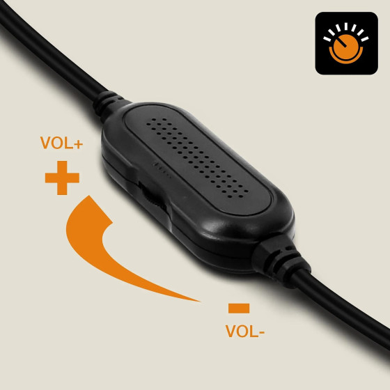 LinQ Enceinte Filaire Jack 3.5mm + USB 3W x 2 LED RVB Bouton Intégré A4000 Noir