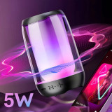 LinQ Mini Enceinte Bluetooth 5W LED RGB Compact Portable Étanche IPX6 Noir
