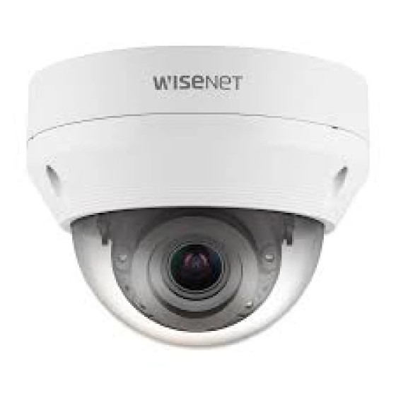 Hanwha - Caméra de surveillance Dôme réseau IR anti-vandalisme 5MP avec objectif varifocal