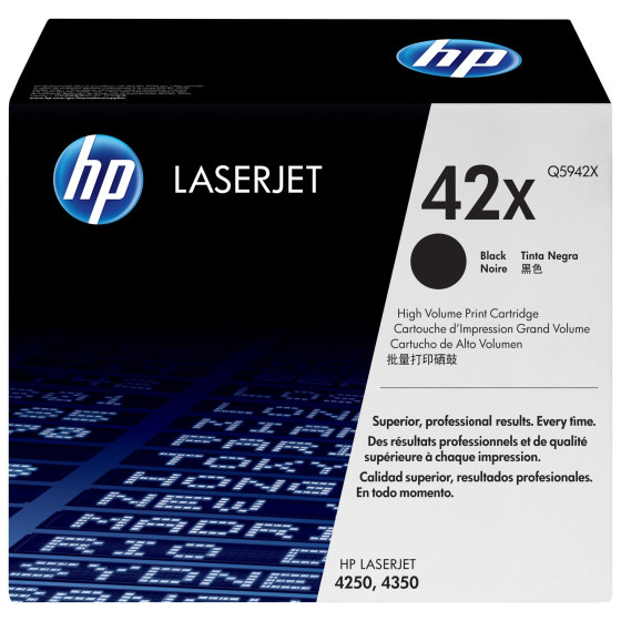 Toner HP 42X noir (Q5942X) - grande capacité HP LaserJet d'origine
