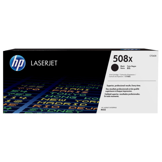 Toner HP 508X noir (CF360X) - grande capacité HP LaserJet d'origine