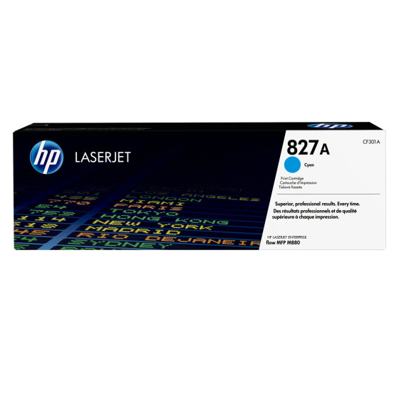 Toner HP 827A cyan (CF301A) - HP LaserJet d'origine