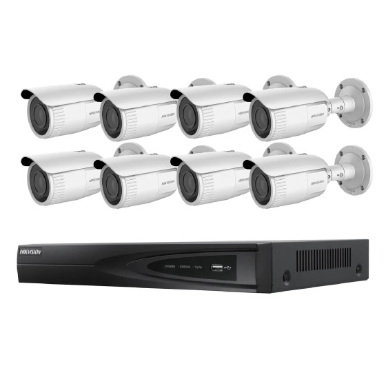Hikvision - Kit vidéosurveillance 8 caméras bullet
