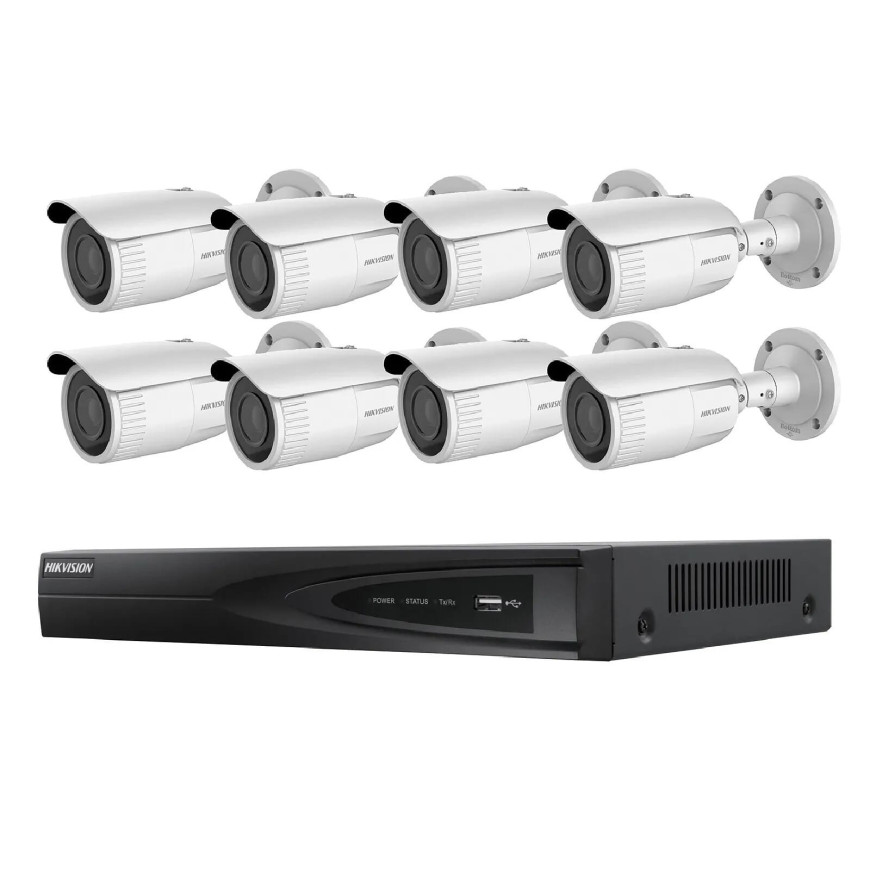 Hikvision - Kit vidéosurveillance 8 caméras bullet