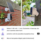 Camini Air 2 Solar - Caméra Wi-Fi d’extérieur sans fil avec panneau solaire