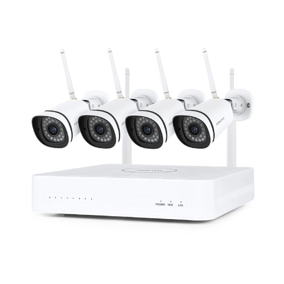 Foscam - Kit vidéosurveillance Wifi NVR 4 caméras