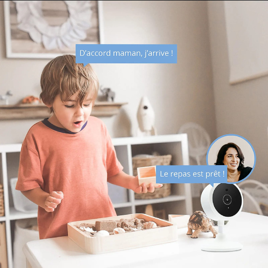 METRONIC - Caméra fixe intelligente Wi-Fi intérieure