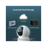 Aqara Caméra de Surveillance Modèle E1 2K avec Détection IA Blanc