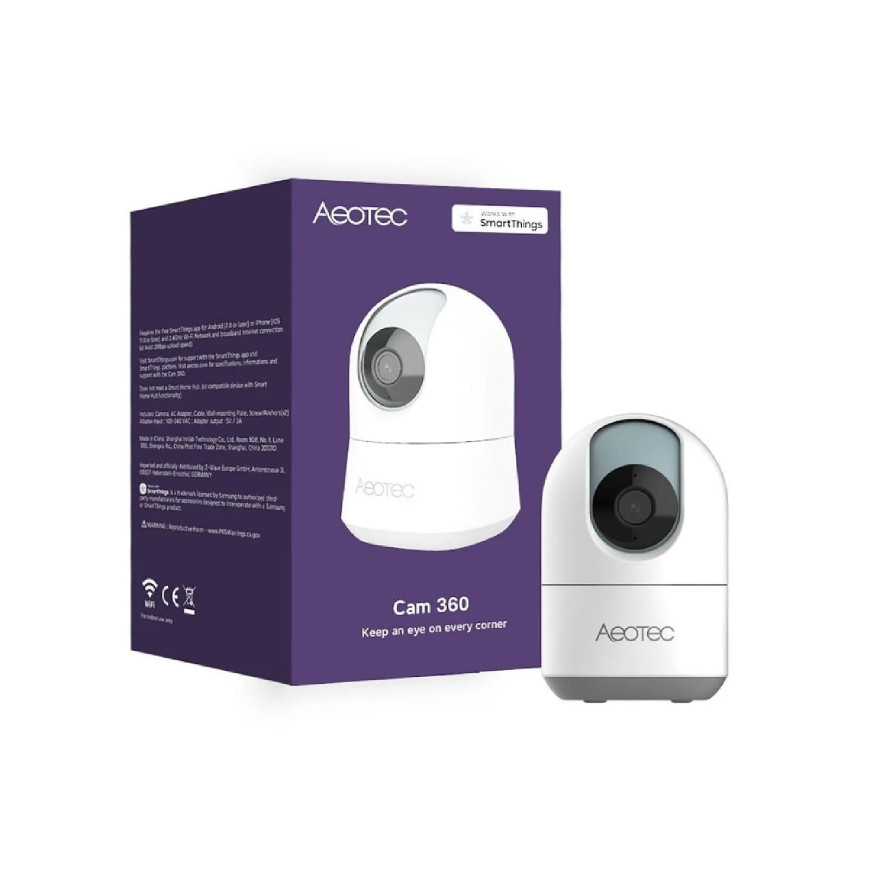 Aeotec - Caméra de surveillance 360 SmartThings - GP-AEOCAMEU