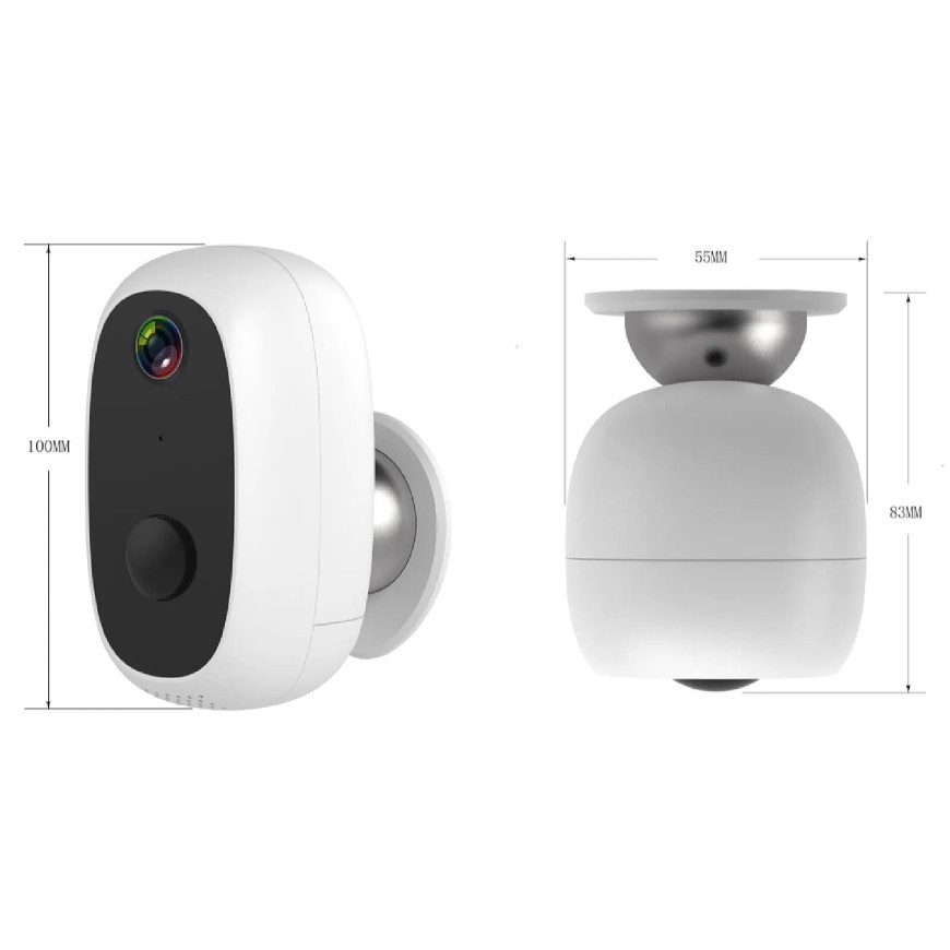 Caméra extérieure Wifi MoovE + détecteur de mouvement + vision de nuit et haut parleur - Voltman