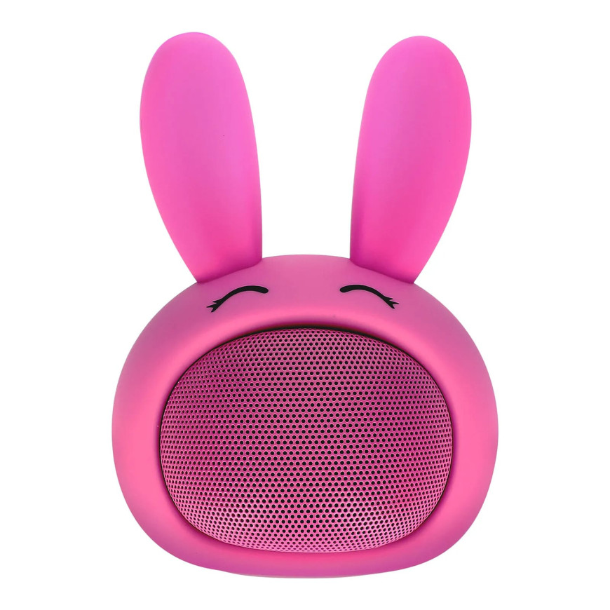 Moxie Enceinte Bluetooth 3W Autonomie 3h Design Lapin Lumineux Rose