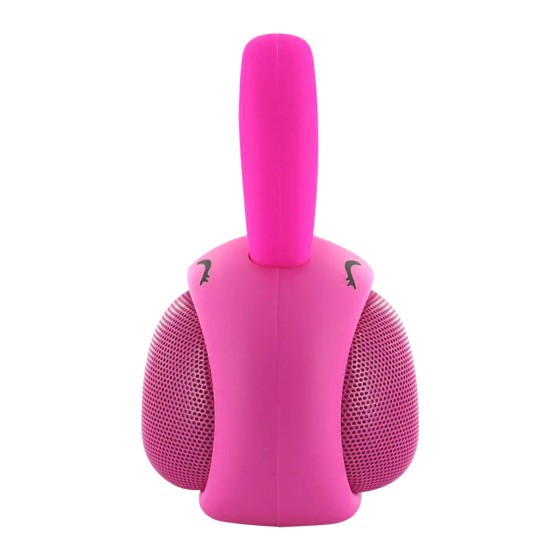 Moxie Enceinte Bluetooth 3W Autonomie 3h Design Lapin Lumineux Rose