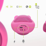 Moxie Enceinte Bluetooth 3W Autonomie 3h Design Lapin Lumineux Rose