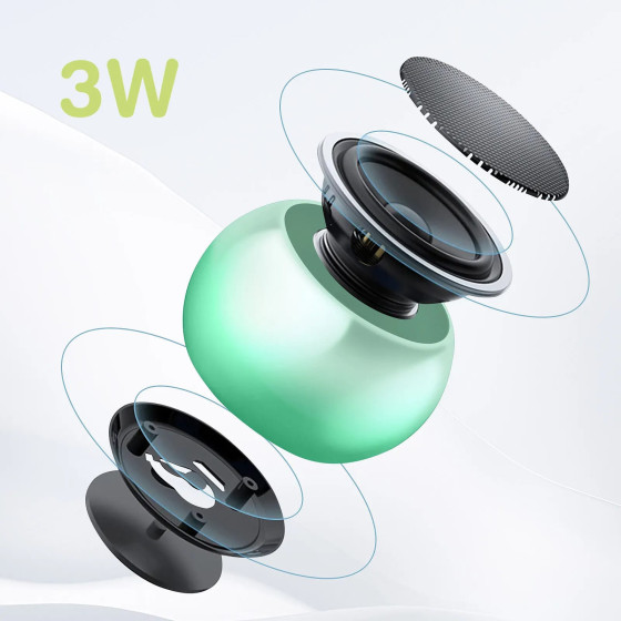 Moxie Mini Enceinte Sans-fil Bluetooth Autonomie 3h Design Ultra-compact Vert