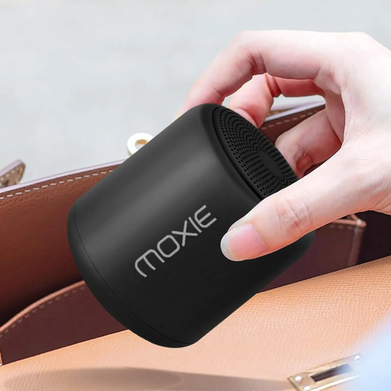 Moxie Enceinte Portable Bluetooth Étanche avec Autonomie 12 Heures Noir