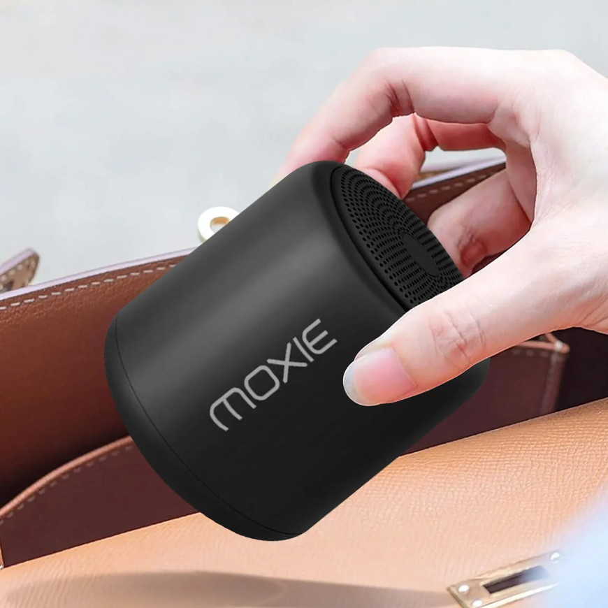 Moxie Enceinte Portable Bluetooth Étanche avec Autonomie 12 Heures Noir