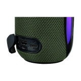 PARTY Enceinte Sans Fil Modèle Party Tube Bluetooth 5.3 avec Effets Lumineux 30W Vert