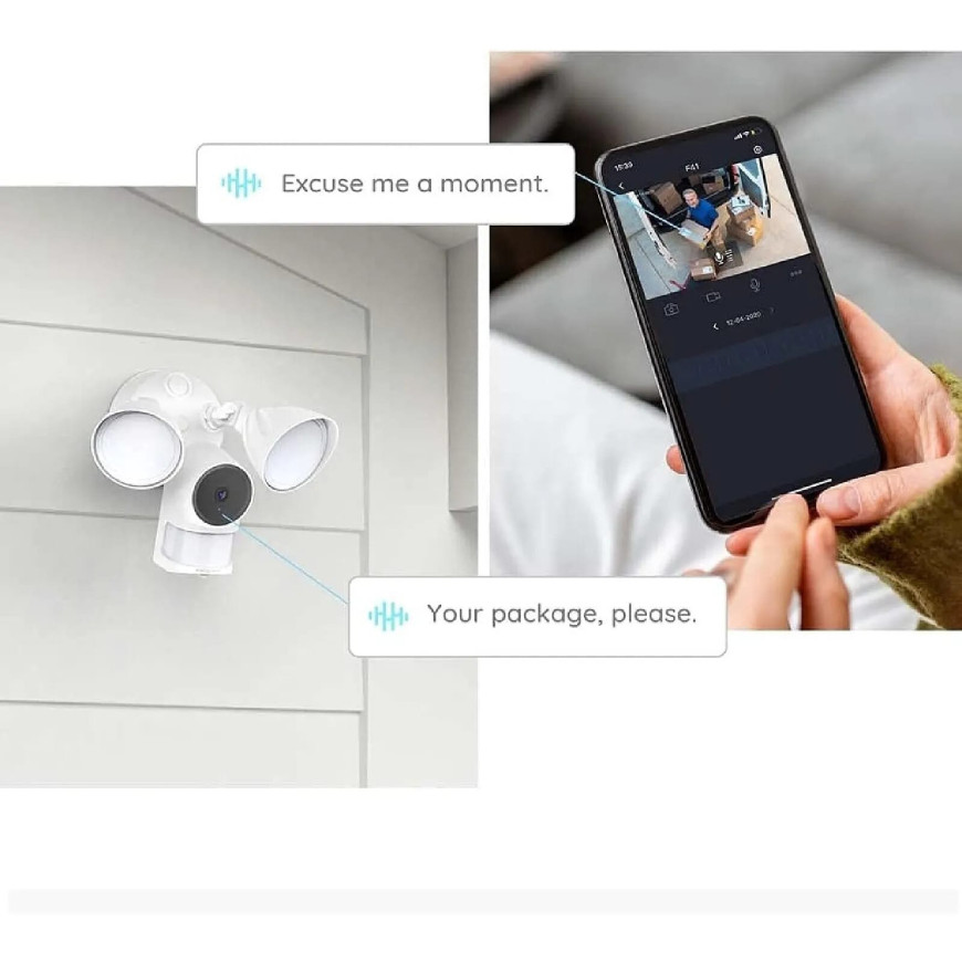 Foscam - Caméra extérieure Wifi projecteur et sirène F41