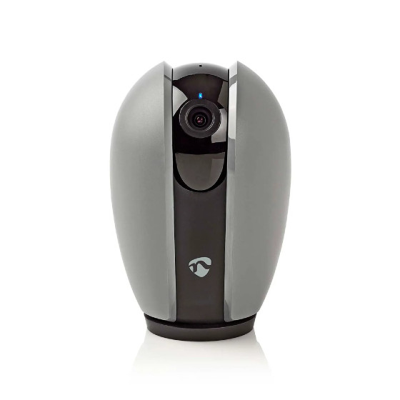 Nedis Caméra de surveillance Intelligente Full HD 1080p avec Caches Détachables Gris