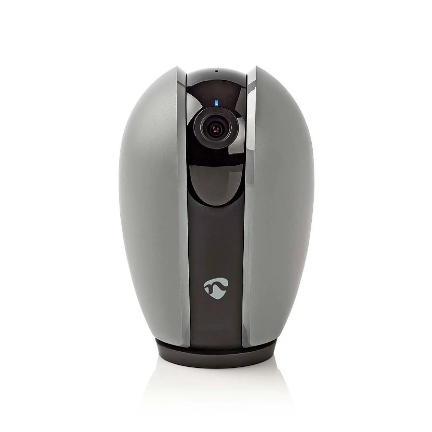 Nedis Caméra de surveillance Intelligente Full HD 1080p avec Caches Détachables Gris