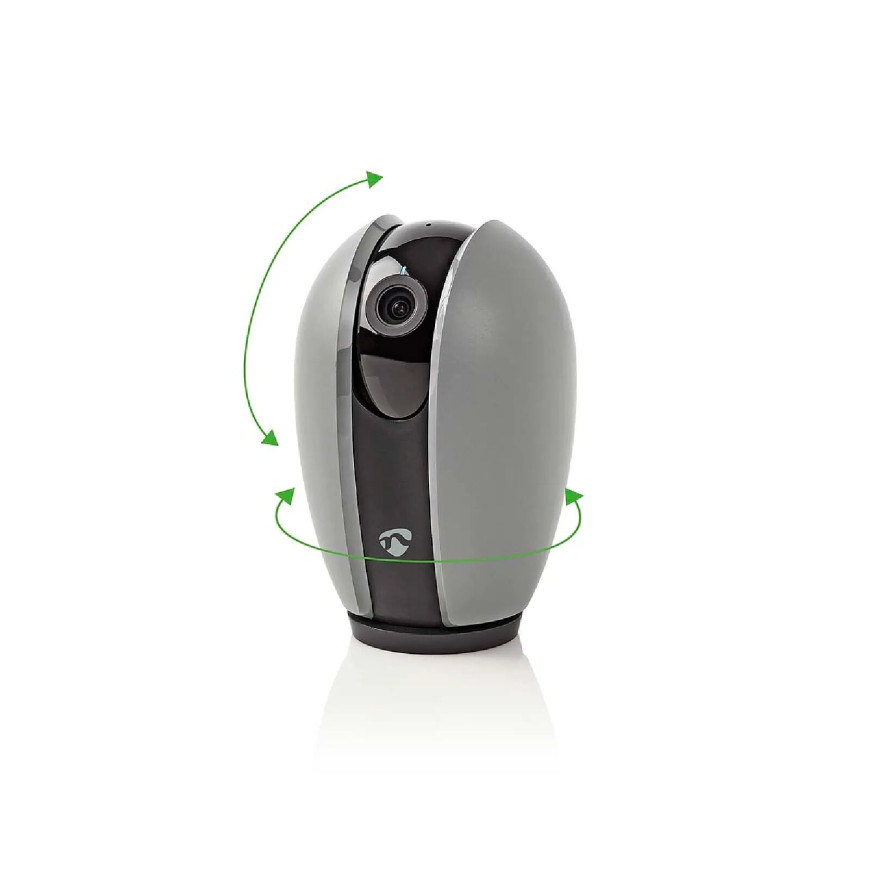 Nedis Caméra de surveillance Intelligente Full HD 1080p avec Caches Détachables Gris