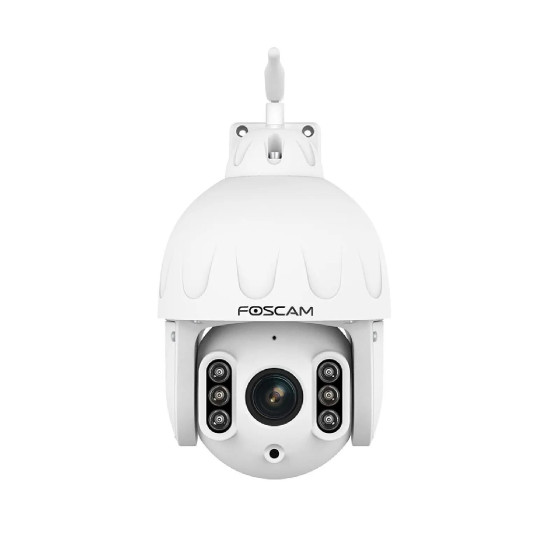 Foscam - Caméra IP Wi-Fi dôme PTZ 8MP - SD8P Blanc