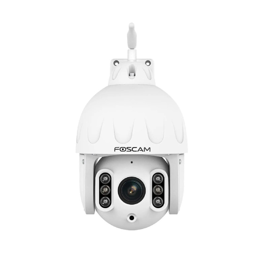 Foscam - Caméra IP Wi-Fi dôme PTZ 8MP - SD8P Blanc