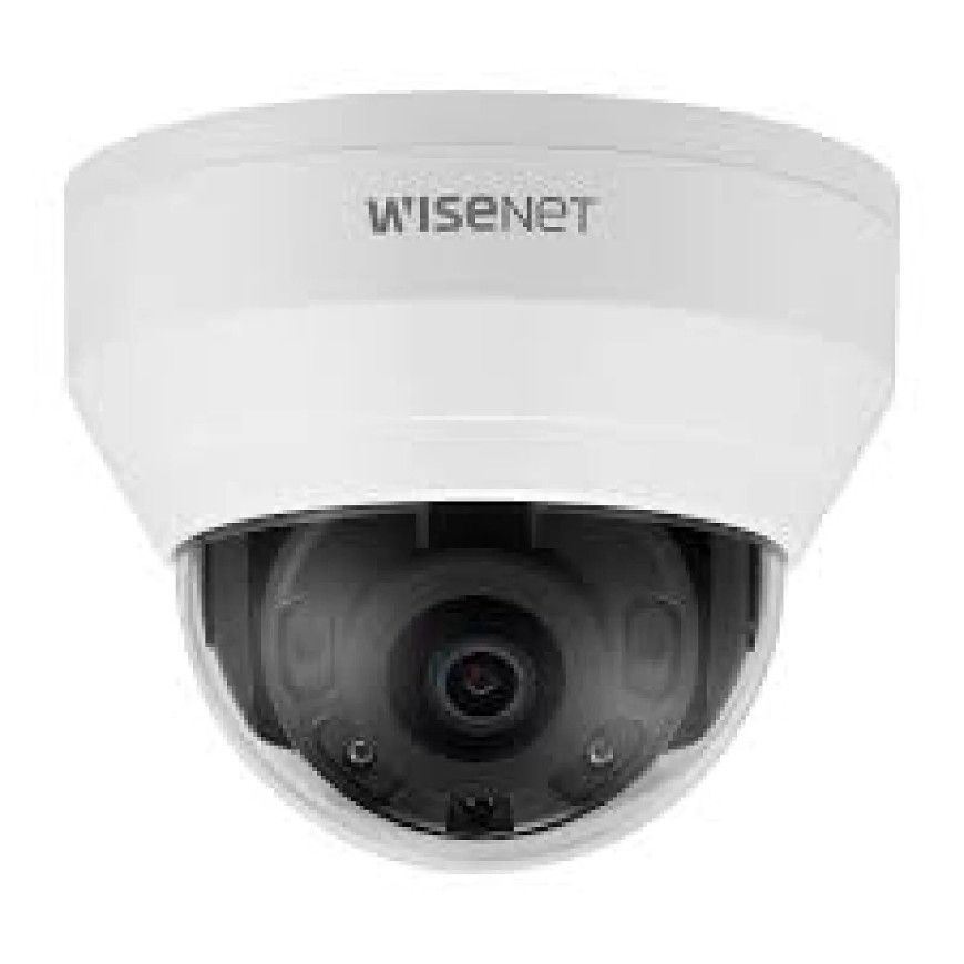 Hanwha - Caméra de surveillance Dôme IR réseau 5MP avec objectif 4 mm