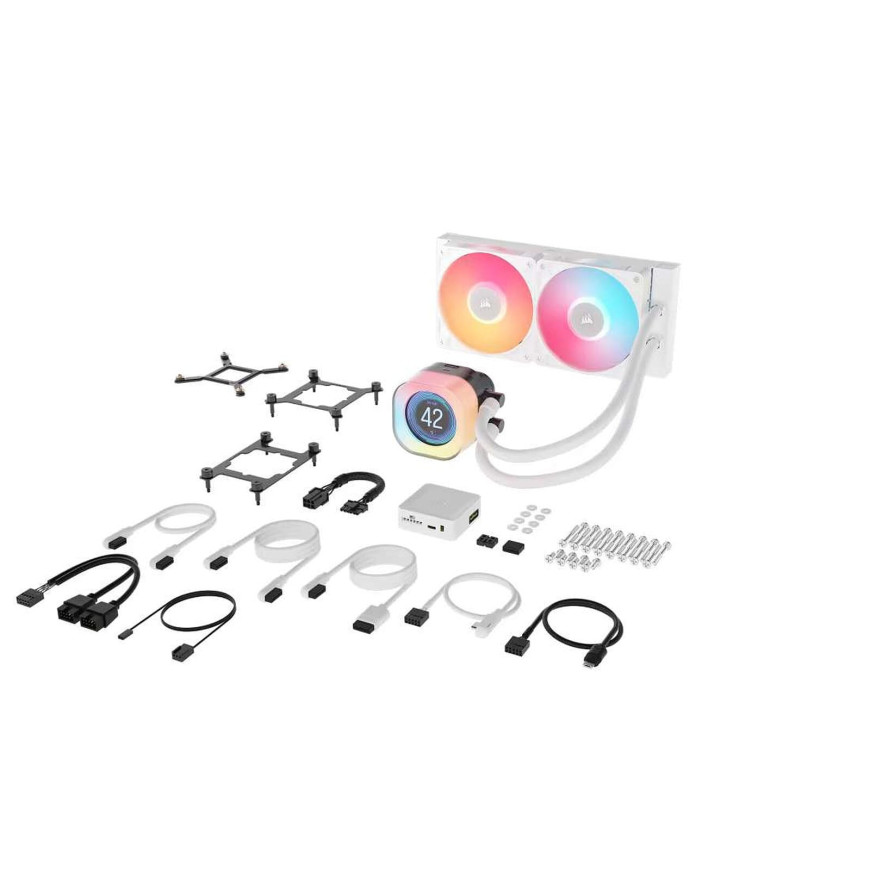 Corsair Titan 240 RX LCD RGB (Blanc)
