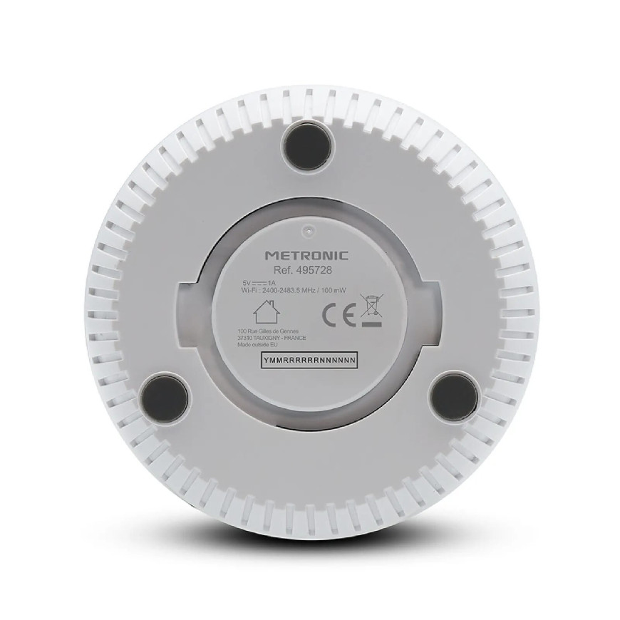 METRONIC - Caméra rotative 360° intelligente Wi-Fi intérieure