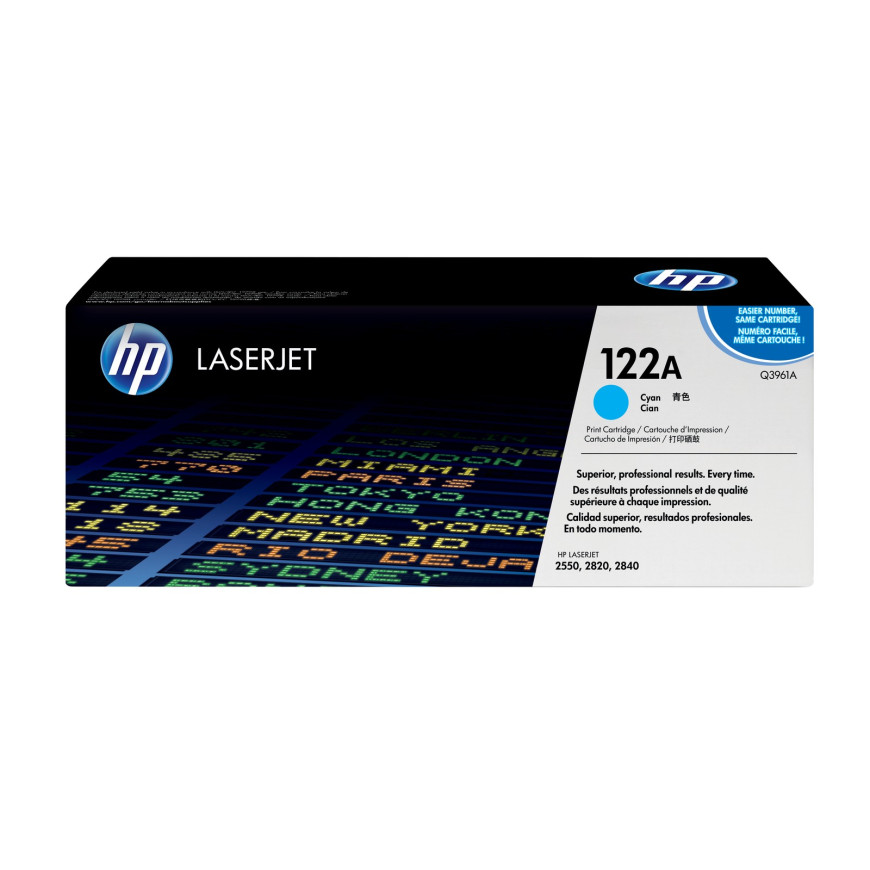 Toner HP 122A cyan (Q3961A) - HP LaserJet d'origine