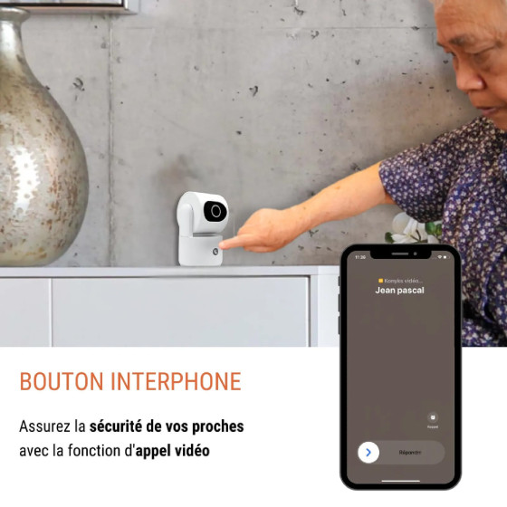 Konyks Camini Care 2 - Caméra de Surveillance intérieure WiFi