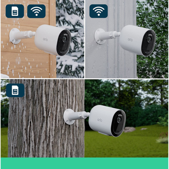 Arlo Go 2 3G/4G Caméra de Sécurité - Blanc (VML2030-100EUS)